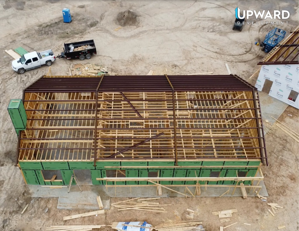 Steel reinforced Super Home under construction